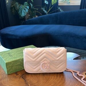 GG Marmont Mini Bag Pale Pink